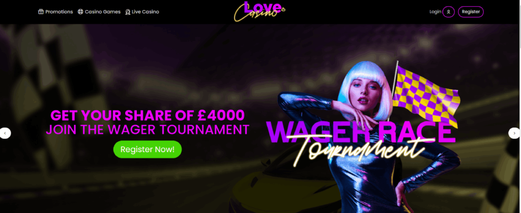Love Casino: Visit and Get 125 Free Spins