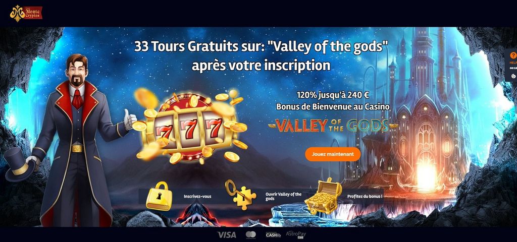 Site du casino MonteCryptos